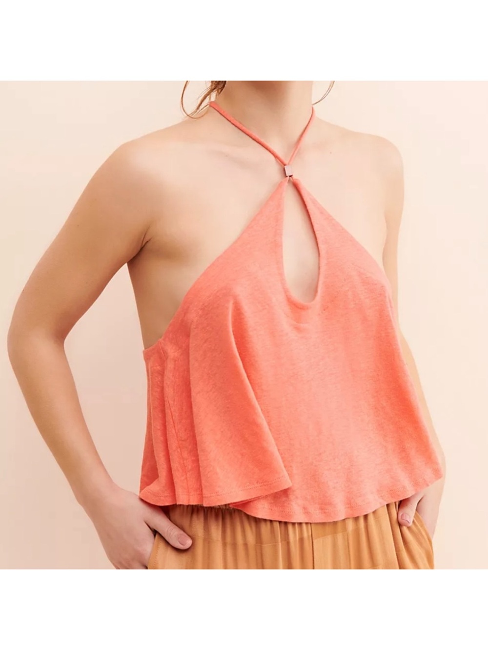 Free People Long Weekend Halter Top Size M